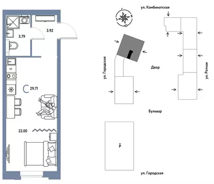 Студия Свердловская область, Екатеринбург муниципальное образование, ...