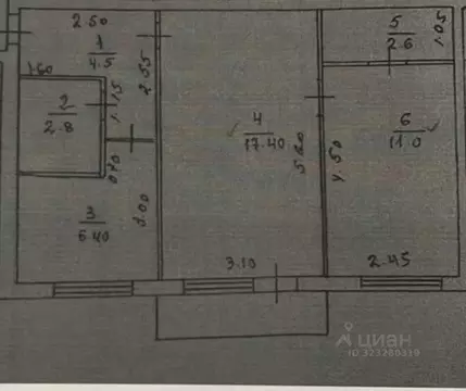 2-к кв. Ульяновская область, Ульяновск Железнодорожная ул., 3 (45.0 м)