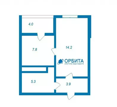 2-комнатная квартира: Горьковка, Светлая улица, 10 (58.5 м)