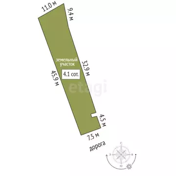 Участок в Ярославская область, Некрасовский муниципальный округ, село ...