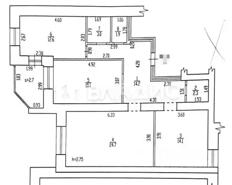 3-к кв. Брянская область, Брянск ул. Крахмалева, 39 (87.9 м)