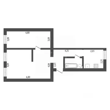 2-к кв. Амурская область, Благовещенск Первомайская ул., 51 (61.8 м)