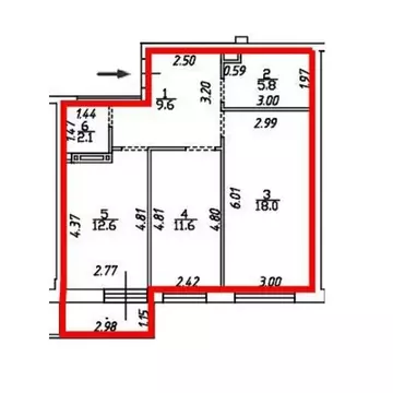 2-к кв. Смоленская область, Смоленск ул. Александра Степанова, 12 ...