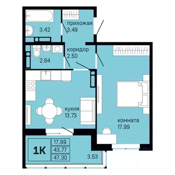 1-к кв. Пермский край, Пермь Нижняя Курья жилрайон, Судозавод мкр,  ...