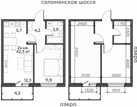 2-к кв. Карелия, Петрозаводск Район Северная промзона, Вороний Наволок ...