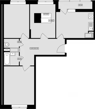 3-к кв. Московская область, Подольск Красная Горка мкр, ул. Садовая, ...