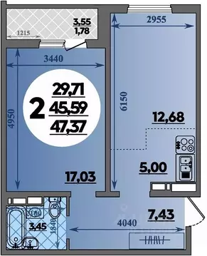 2-к кв. Краснодарский край, Краснодар ул. Генерал-лейтенанта ...