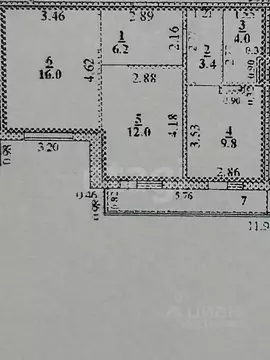 2-к кв. Липецкая область, Липецк ул. Дмитрия Фурсова, 6 (51.4 м)