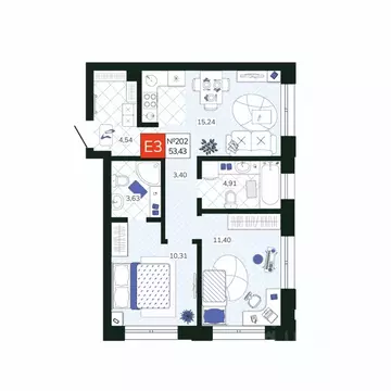 2-к кв. Тульская область, Тула Мясново мкр, Желания жилой комплекс ...