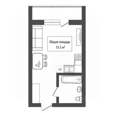 1-к кв. Алтай, Горно-Алтайск ул. Осипенко (33.3 м)