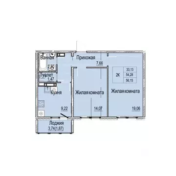 2-к кв. Нижегородская область, Нижний Новгород Вязниковская ул., 41 ...