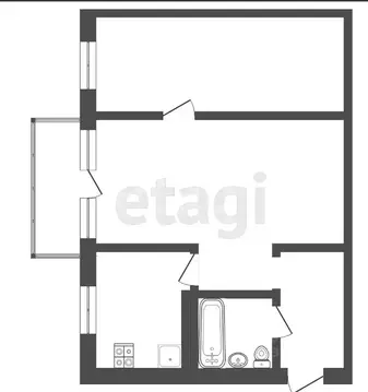 2-к кв. Тверская область, Тверь бул. Цанова, 21 (44.6 м)