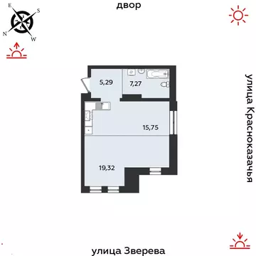 1-к кв. Иркутская область, Иркутск Октябрьский округ,  (47.63 м)