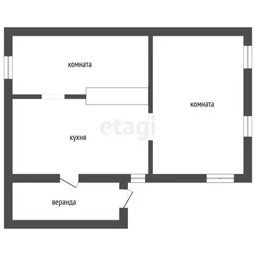 Дом в село Кичигино, улица Гоголя (24.8 м)