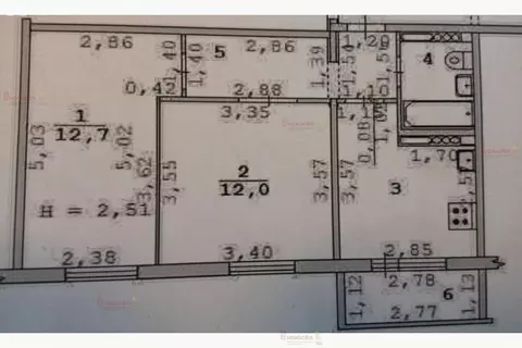 2-комнатная квартира: Екатеринбург, улица Викулова, 46Б (42.3 м)