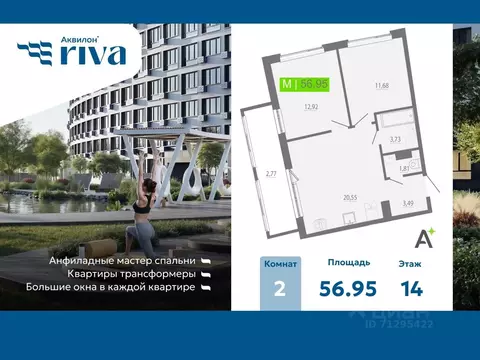 2-к кв. Ленинградская область, Мурино Всеволожский район, Урбанист ...