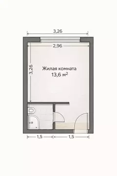 Квартира-студия: Пермь, бульвар Гагарина, 30Б (17.8 м)