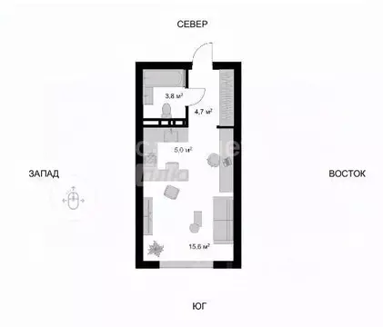 Студия Московская область, Мытищи Пионерская ул., 10 (29.1 м)