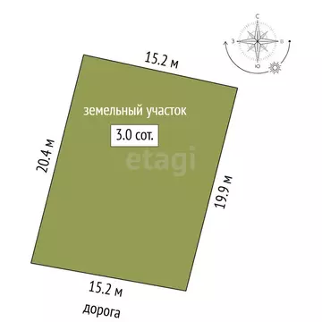 Участок в Миасс, СНТ Маяк (4.15 м)