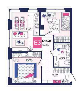 2-к кв. Тульская область, Тула городской округ, с. Осиновая Гора По ...