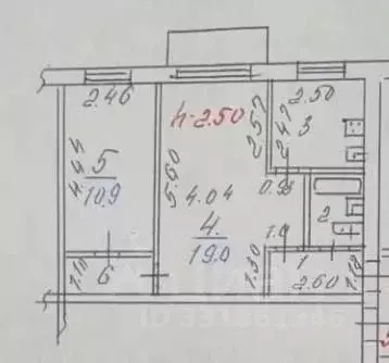 2-к кв. Иркутская область, Иркутск Партизанская ул., 107А (44.7 м)