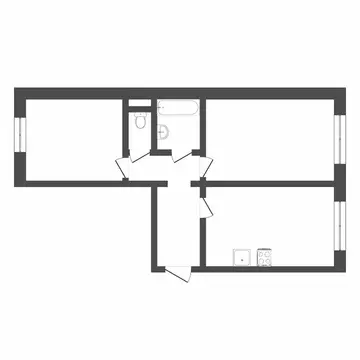 2-комнатная квартира: Тюмень, улица Павла Шарова, 9к1 (67.7 м)