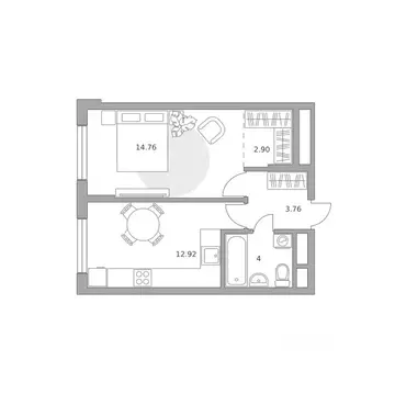 1-к кв. Московская область, Мытищи ул. Красная Слобода (38.34 м)
