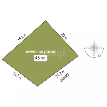 Участок в Москва д. Шаганино, 10/2 (4.27 сот.)