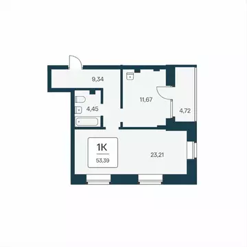 1-к кв. Новосибирская область, Новосибирск Ипподромская ул., 12 (52.6 ...