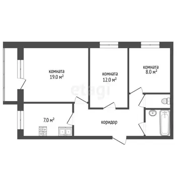 3-к кв. Владимирская область, Муром ул. Льва Толстого, 35 (60.2 м)