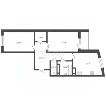2-к кв. Калужская область, Калуга Московская ул., 311к3 (80.0 м)