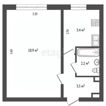 1-к кв. Севастополь ул. Хрусталева, 69 (30.9 м)