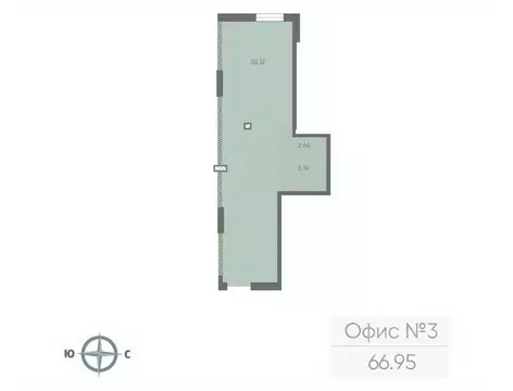 Офис в Санкт-Петербург Морская миля жилой комплекс (67 м)