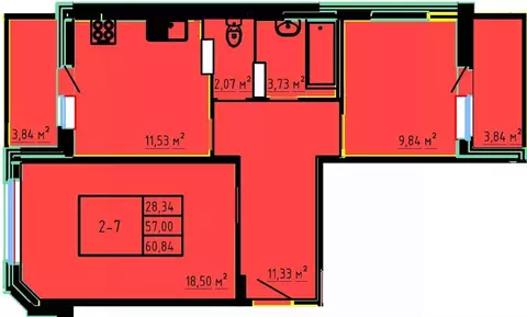 2-к кв. Брянская область, Брянский район, пос. Мичуринский ул. Андрея ...