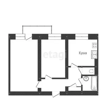 2-комнатная квартира: Черемхово, улица Маяковского, 211 (52.9 м)