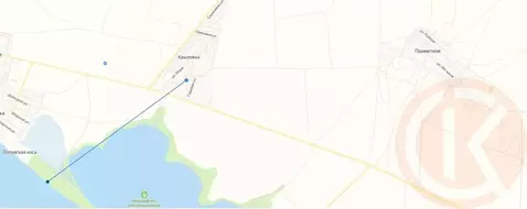 Участок в Крым, Сакский район, Штормовское с/пос, с. Крыловка ул. ...