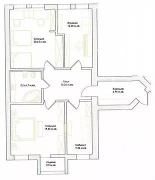 3-комнатная квартира: Калининград, Артиллерийская улица, 58А (86.7 м)