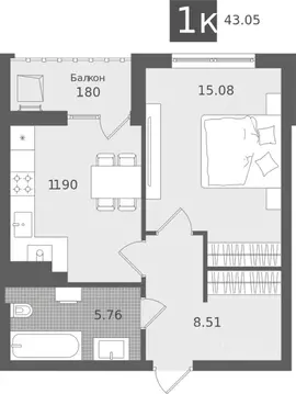 1-к кв. Калининградская область, Светлогорск Лесная Сказка жилой ...
