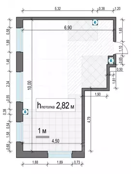 2-к кв. Московская область, Мытищи Белый Grad жилой комплекс (54.2 м)