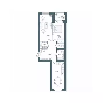 2-к кв. Ярославская область, Ярославль пос. Павловский, Волга-Лайф ...