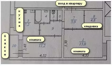 2-к кв. Ленинградская область, Всеволожский район, д. Новое Девяткино ...