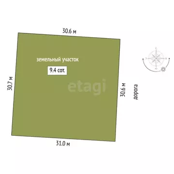 Участок в Тюменская область, Тюмень Большое Царево-2 СНТ,  (9.38 сот.)