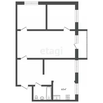 3-к кв. Кемеровская область, Юрга просп. Победы, 12Б (58.6 м)