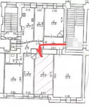 Комната Санкт-Петербург Гатчинская ул., 22 (23.9 м)