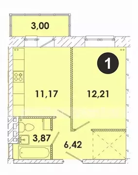 1-к кв. Иркутская область, Иркутский муниципальный округ, пос. ...