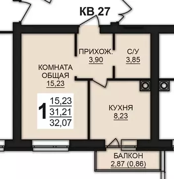 1-к кв. Ивановская область, Ивановский район, Богданихское с/пос, д. ...