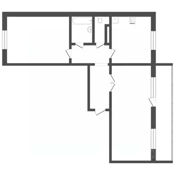 2-к кв. Пермский край, Пермь ул. Яблочкова, 48/2 (50.6 м)