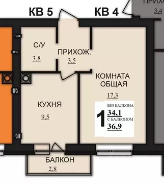 1-к кв. Ивановская область, Ивановский район, Богданихское с/пос, д. ...