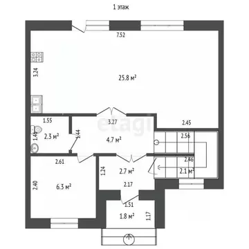 Таунхаус в Тюменская область, Тюмень ул. Бориса Быстрых (102 м)