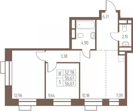 3-к кв. Московская область, Ивантеевка Пушкинский городской округ, ...